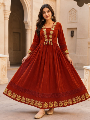 Tarini-brick red